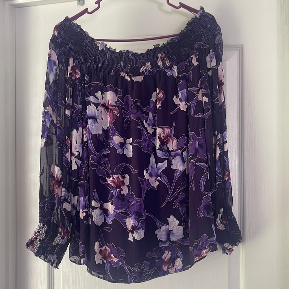 WHBM off shoulder blouse